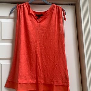 NWT Sanctuary sleeveless tunic w/sheer fabric border at hem